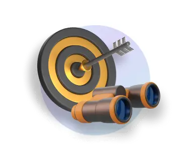 target with a black and gold bullseye