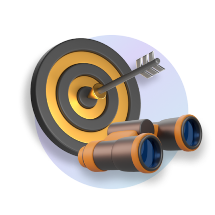 Group 26564 target with a black and gold bullseye