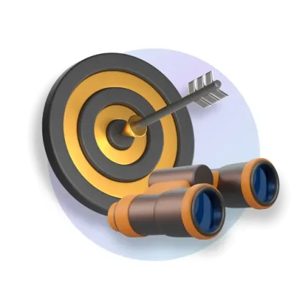 target with a black and gold bullseye